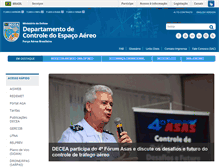 Tablet Screenshot of decea.gov.br